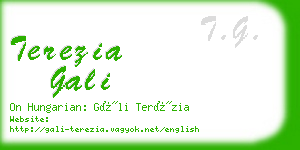 terezia gali business card